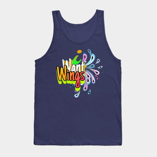 'I Want Wings'. Tank Top by frontlineameliorate